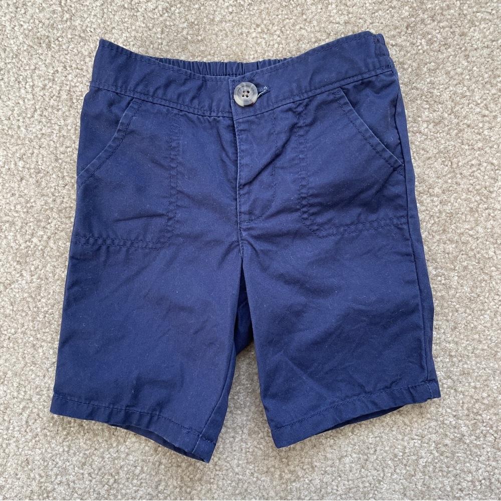 Old Navy Baby Chino Shorts Navy Blue 6-12 Months